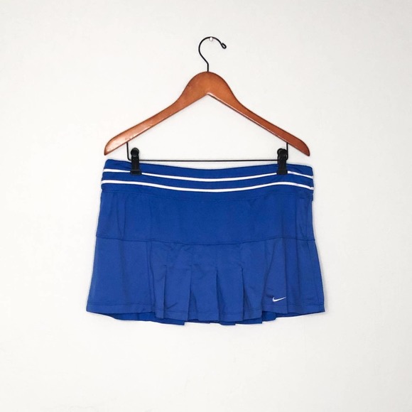 Nike | Dri-Fit Blue White Tennis Skirt Size Large